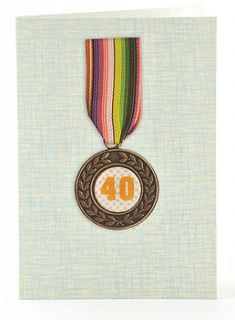 medal age birthday card by petra boase