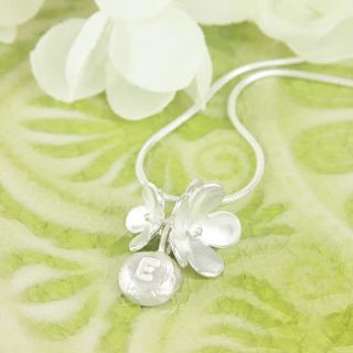 personalised blossom flower necklace by gabriella casemore jewellery