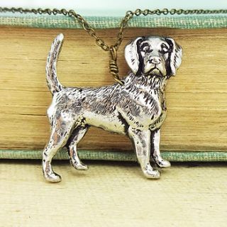 beagle necklace pendant antiqued pewter by wild life designs