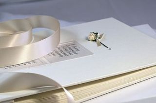 wedding day guest book and/or photo album by a touch of verse