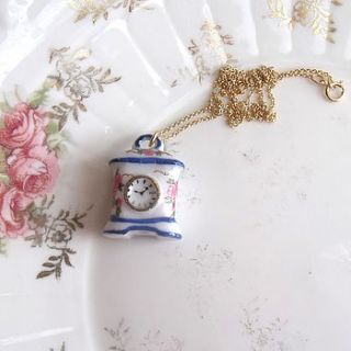 clock necklace by louise buchan