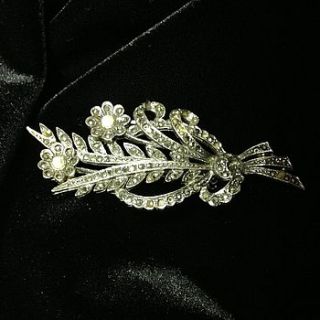 vintage marcasite bouquet brooch by iamia