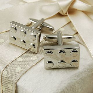 building block cufflinks by highland angel