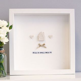 personalised 'home is where mum is' artwork by abby monroe