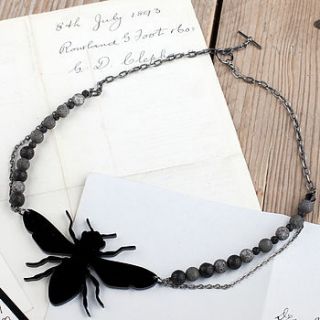 queen bee necklace by helen ward studio