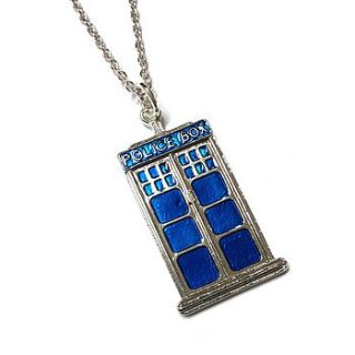 police box charm necklace by hannah makes things