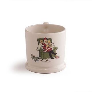 vintage santa christmas mug by doris & co