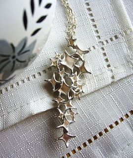 long silver shooting star pendant by lynsey ravetta jewellery
