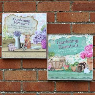rustic wooden gardening signs by pippins gifts and home accessories