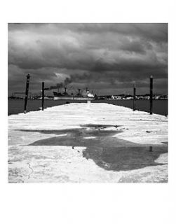 havana harbour, black and white print by paul cooklin