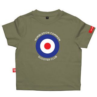 personalised scooter club t shirt by sgt.smith