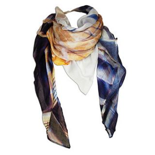 women's iris scarf by treefire