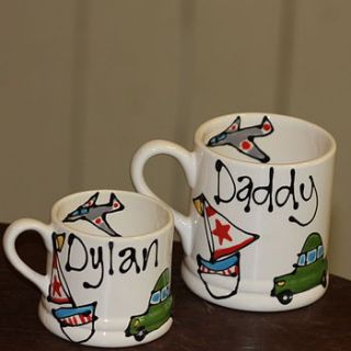 daddy and me mugs by gallery thea