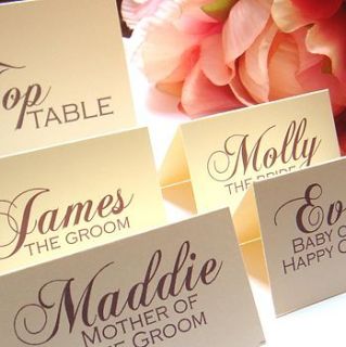 divine poppy name place/table numbers by katie sue design co