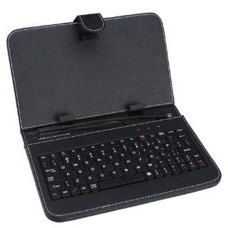 7 inch Android Tablet PC MID Folding Protective Leather Case Stand With Mini USB Keyboard Computers & Accessories