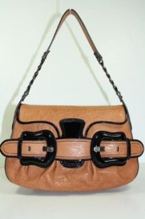 Fendi Handbags Tan (Camel) with Black Trim Leather 8BR551 Clothing