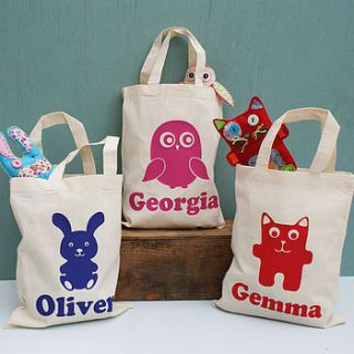 personalised animal activity bags by sparks living