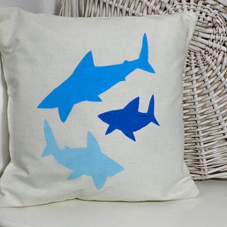 handmade shark cushion by yeyah