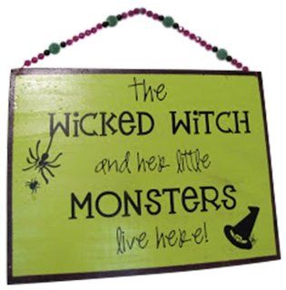VINYL DECAL The Wicked Witch and Her Little Monsters Live Here   Wall Decor Stickers