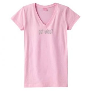 Got Wine? Pink Bling T shirt Clothing