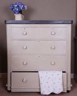 hand painted victorian chest of drawers by pippin & tog