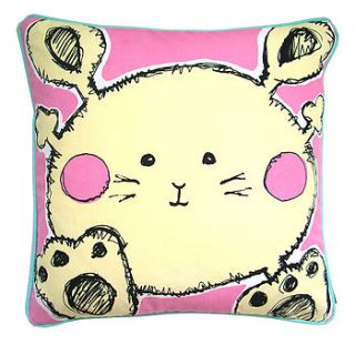 single bunny cushion by jessica graham
