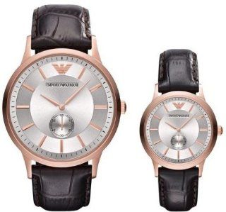 Emporio Armani His & Hers Set Leather Watch AR9101 Watches