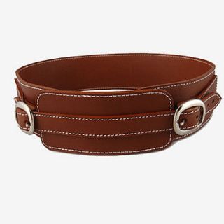 hand crafted tan leather belt by freeload leather accessories