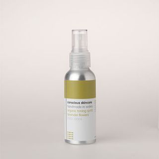 organic lavender flower toning spritz by conscious skincare