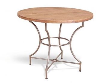 manhattan industrial round dining table by daisy west