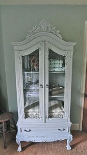 vintage glazed cabinet by distressed but not forsaken