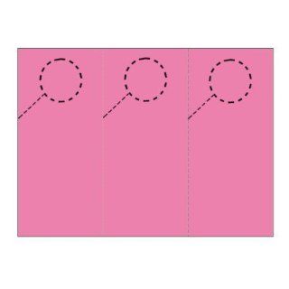 Door Hangers 3 Per Page   Perfed Circle   Rose Wine (1, 000 sheets/3, 000 door hangers)  Cardstock Papers 