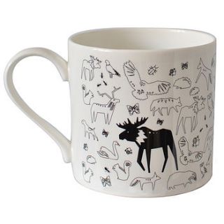 large animals design bone china mug by hanna francis design