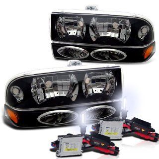 Chevy S10 Blazer Headlight + Bumper Light Lamp Set with 6000K HID Kit New Automotive