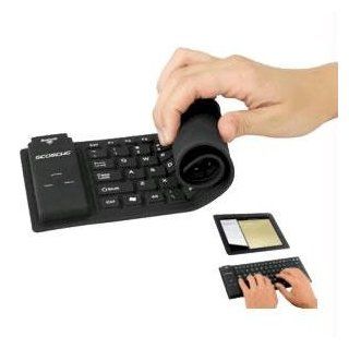 Scosche Water Resistant Bluetooth Roll Up Portable Keyboard Bluetooth Hid Profile Devices