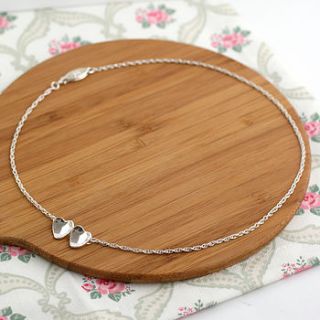 handmade silver valentines heart necklace by louy magroos