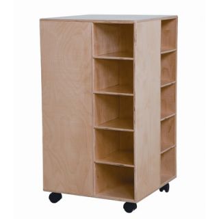 Wood Designs Space Saver Cubby Spinner with No Trays