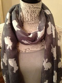 bunny rabbit scarf by french grey interiors