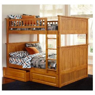 Atlantic Furniture Bunk Bed with Raised Panel Drawers