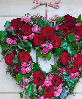 luxury fresh red rose heart by figa & co. ltd