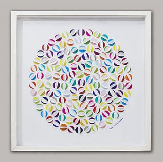 hand cut beach ball artwork by love & lily