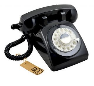 1970 rotary dial retro design telephone by protelx ltd