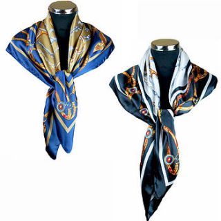 equestrian satin scarf by henry hunt