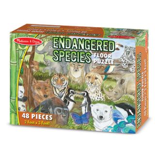 Melissa and Doug Endangered Species 48 Piece Floor Puzzle Set
