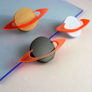 saturn brooch by i am acrylic