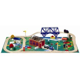 Thomas & Friends Wooden Railway   A Day at The Works Set Toys & Games