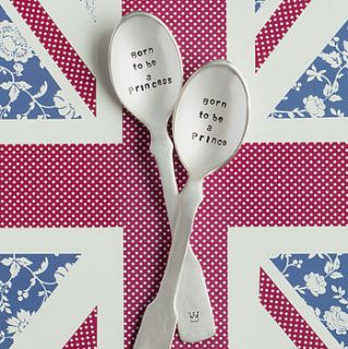 born to be a prince or princess teaspoon by the cutlery commission