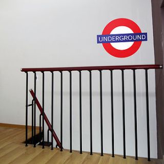 personalised london underground wall sticker by oakdene designs