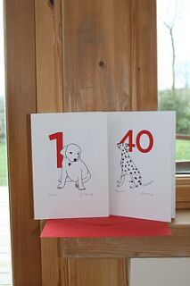 'a dalmatian spot for every year' age cards by bird