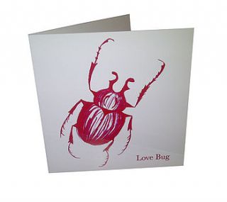 'love bug' card by warbeck & cox
